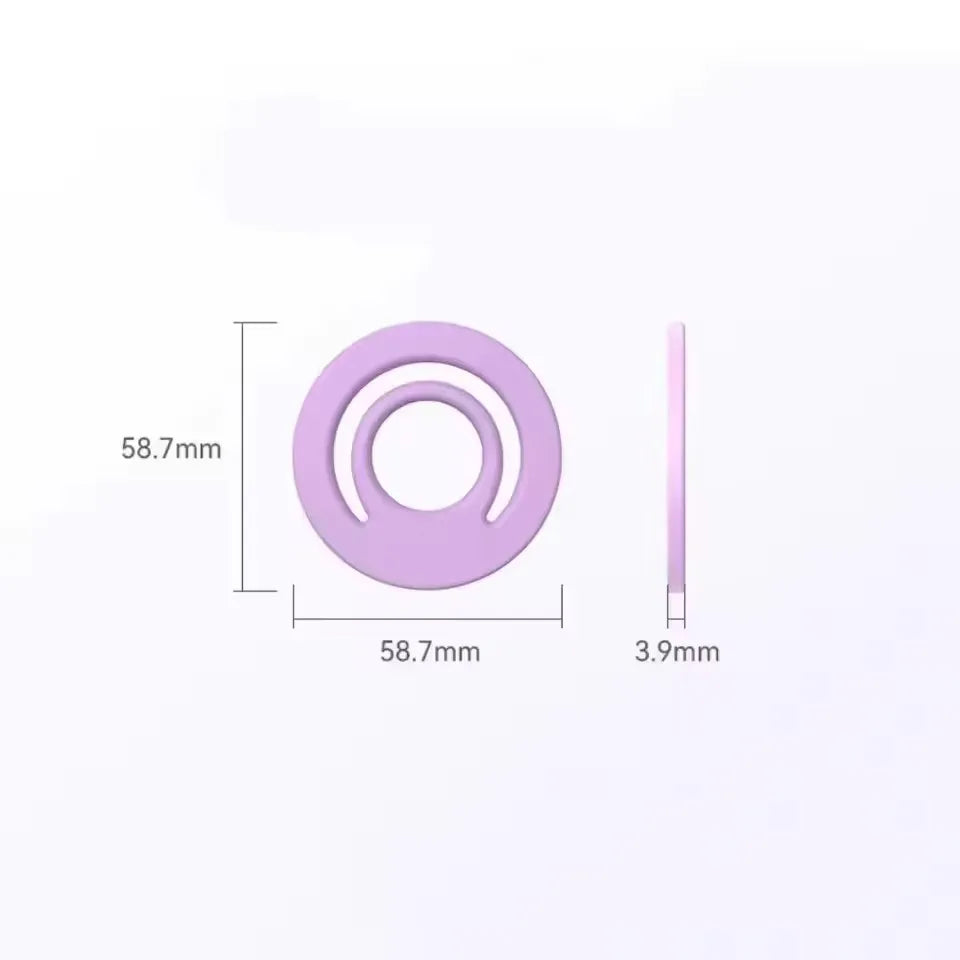 Magnetic Silicone Stand Finger Ring Car Phone Holder for iPhone 16 15 14 pro