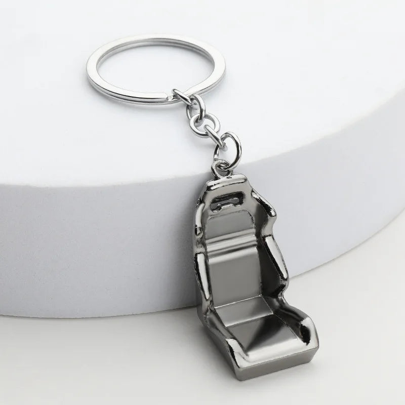 Creative Unique Disc Brake Keychain Wheel Rim Metal Racing Keyring Car Motorcycle Keychain Souvenir Gift Waist Buckle Pendant