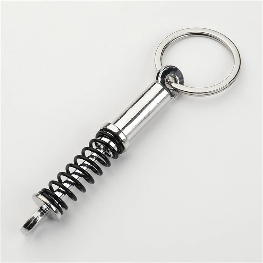 Creative Unique Disc Brake Keychain Wheel Rim Metal Racing Keyring Car Motorcycle Keychain Souvenir Gift Waist Buckle Pendant
