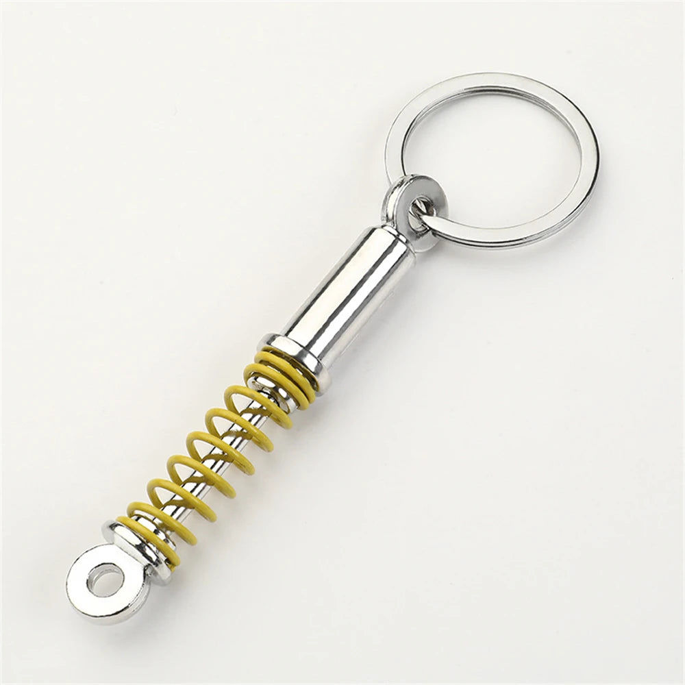 Creative Unique Disc Brake Keychain Wheel Rim Metal Racing Keyring Car Motorcycle Keychain Souvenir Gift Waist Buckle Pendant