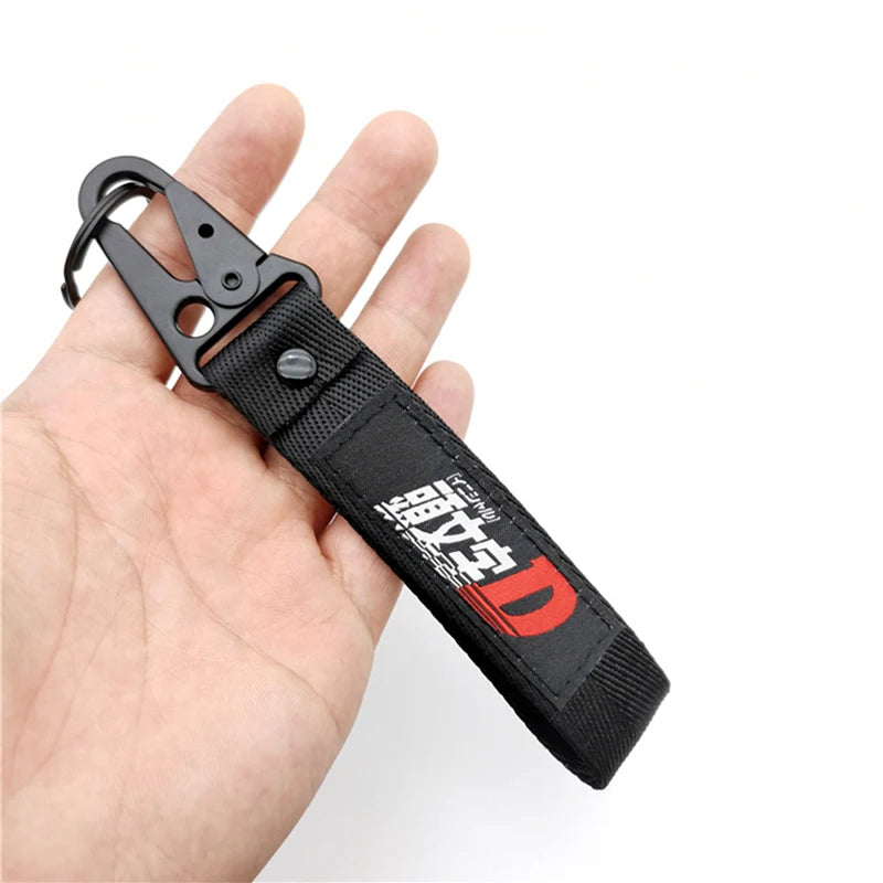 New High-Quality JDM Racing Keychain Nylon Keychain Auto Key Tags Auto Parts Car Motorcycle Accessories
