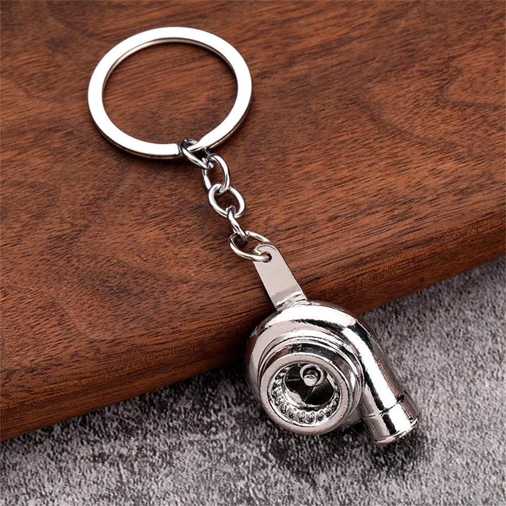 Creative Unique Disc Brake Keychain Wheel Rim Metal Racing Keyring Car Motorcycle Keychain Souvenir Gift Waist Buckle Pendant