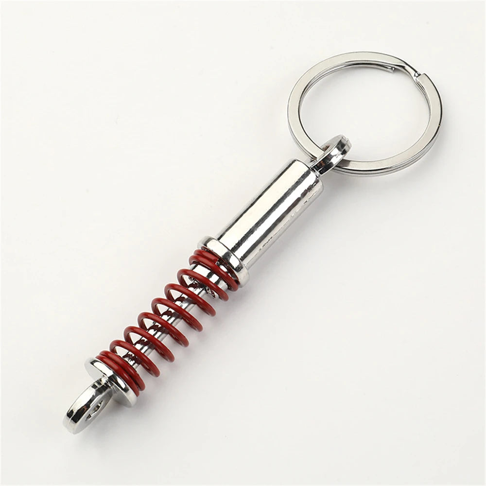 Creative Unique Disc Brake Keychain Wheel Rim Metal Racing Keyring Car Motorcycle Keychain Souvenir Gift Waist Buckle Pendant