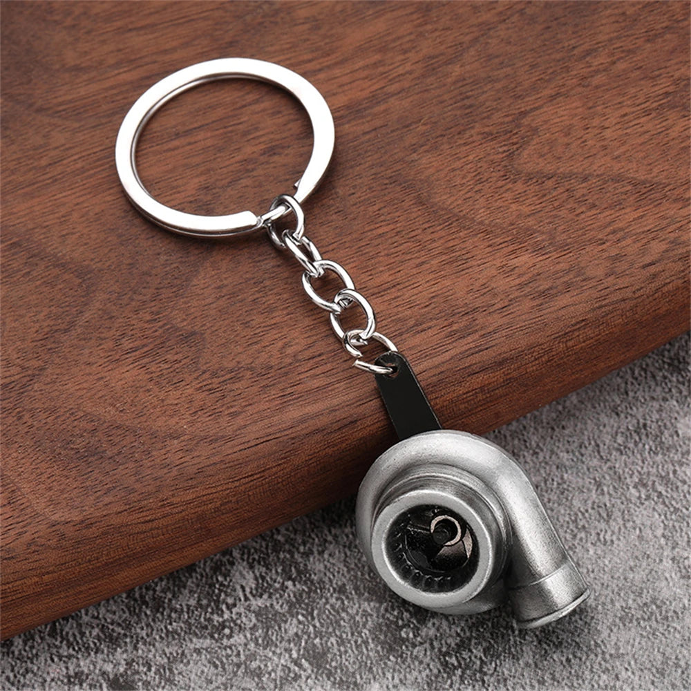 Creative Unique Disc Brake Keychain Wheel Rim Metal Racing Keyring Car Motorcycle Keychain Souvenir Gift Waist Buckle Pendant