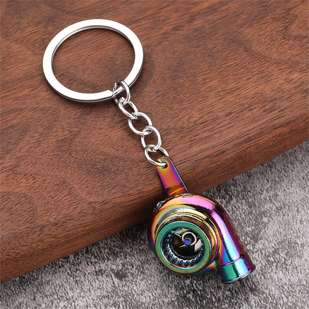 Creative Unique Disc Brake Keychain Wheel Rim Metal Racing Keyring Car Motorcycle Keychain Souvenir Gift Waist Buckle Pendant