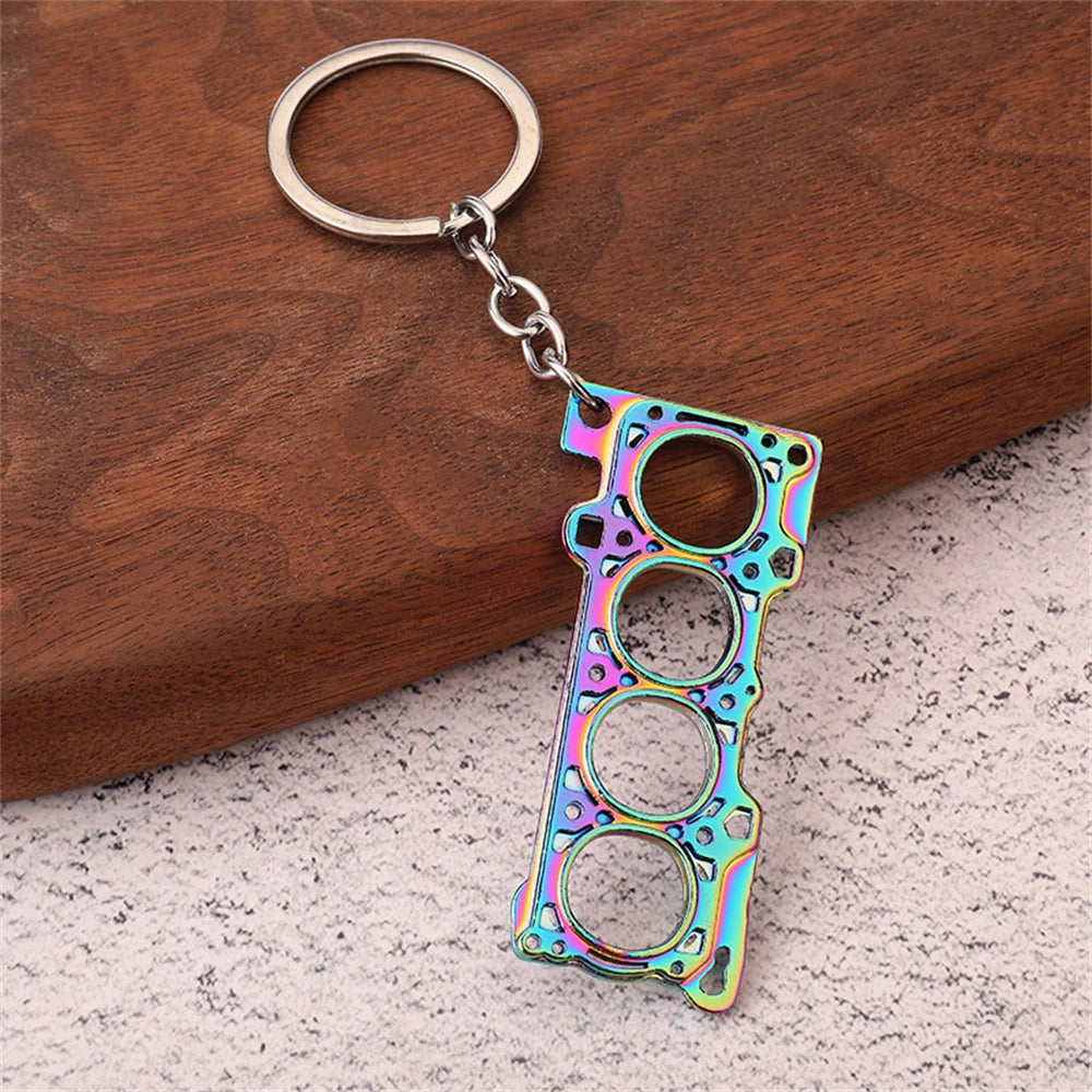 Creative Unique Disc Brake Keychain Wheel Rim Metal Racing Keyring Car Motorcycle Keychain Souvenir Gift Waist Buckle Pendant