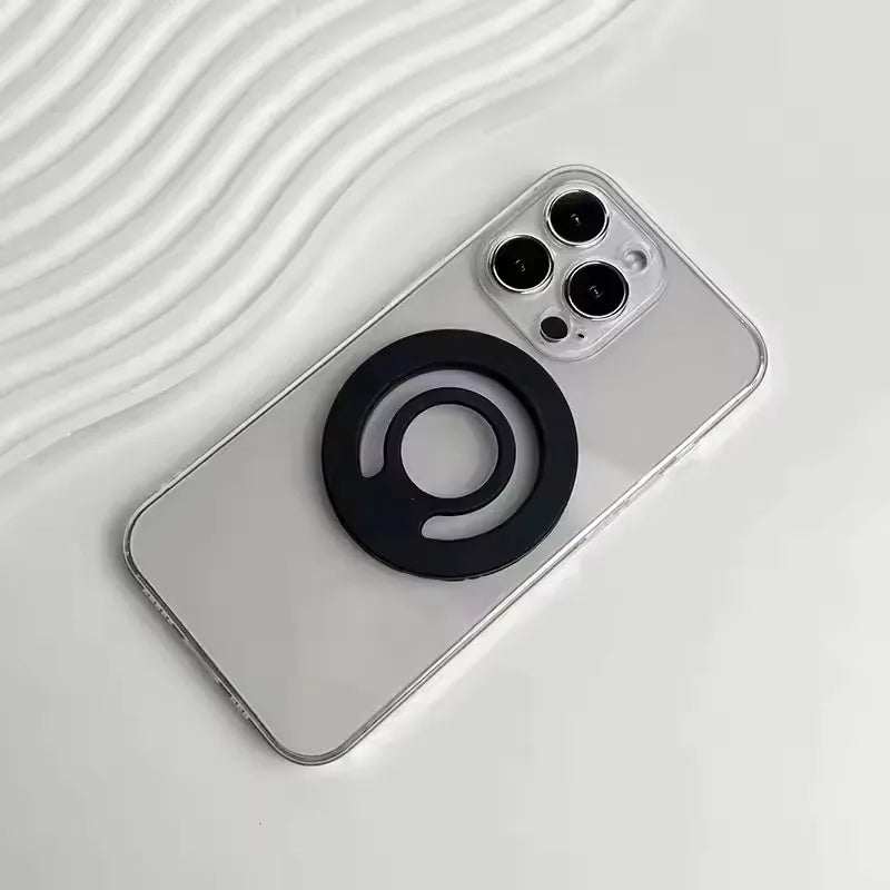 Magnetic Silicone Stand Finger Ring Car Phone Holder for iPhone 16 15 14 pro