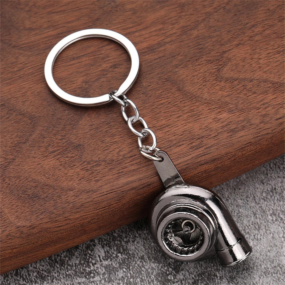 Creative Unique Disc Brake Keychain Wheel Rim Metal Racing Keyring Car Motorcycle Keychain Souvenir Gift Waist Buckle Pendant