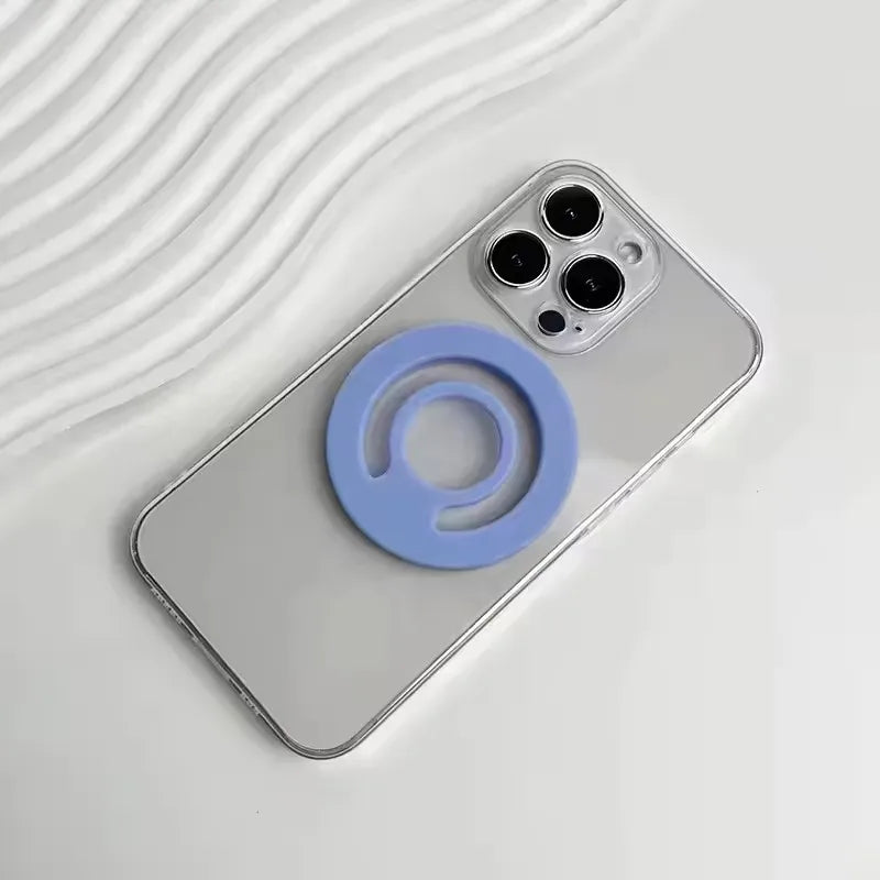 Magnetic Silicone Stand Finger Ring Car Phone Holder for iPhone 16 15 14 pro
