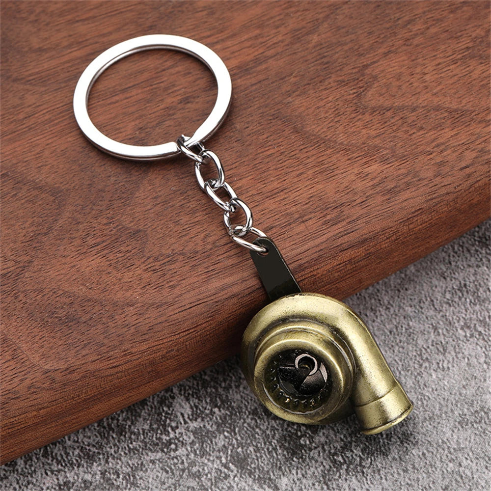 Creative Unique Disc Brake Keychain Wheel Rim Metal Racing Keyring Car Motorcycle Keychain Souvenir Gift Waist Buckle Pendant