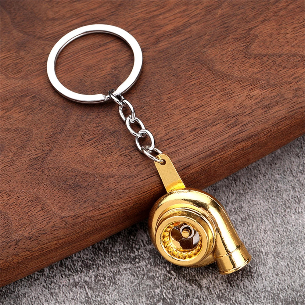 Creative Unique Disc Brake Keychain Wheel Rim Metal Racing Keyring Car Motorcycle Keychain Souvenir Gift Waist Buckle Pendant